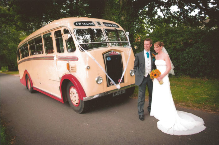 Vintage coach wedding transport in Norfolk from Eastons Vintage Coach Hire